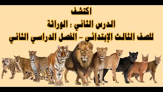 اكتشف الدرس الثاني الوراثة للصف الثالث الإبتدائي الفصل الدراسي الثاني