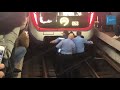 Человек упал на рельсы на станции «Полежаевская»
