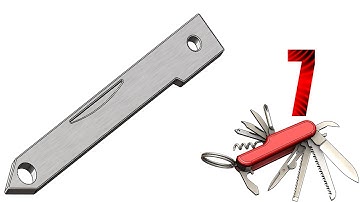 7 SolidWorks |Pocket MultiTool|: bender part
