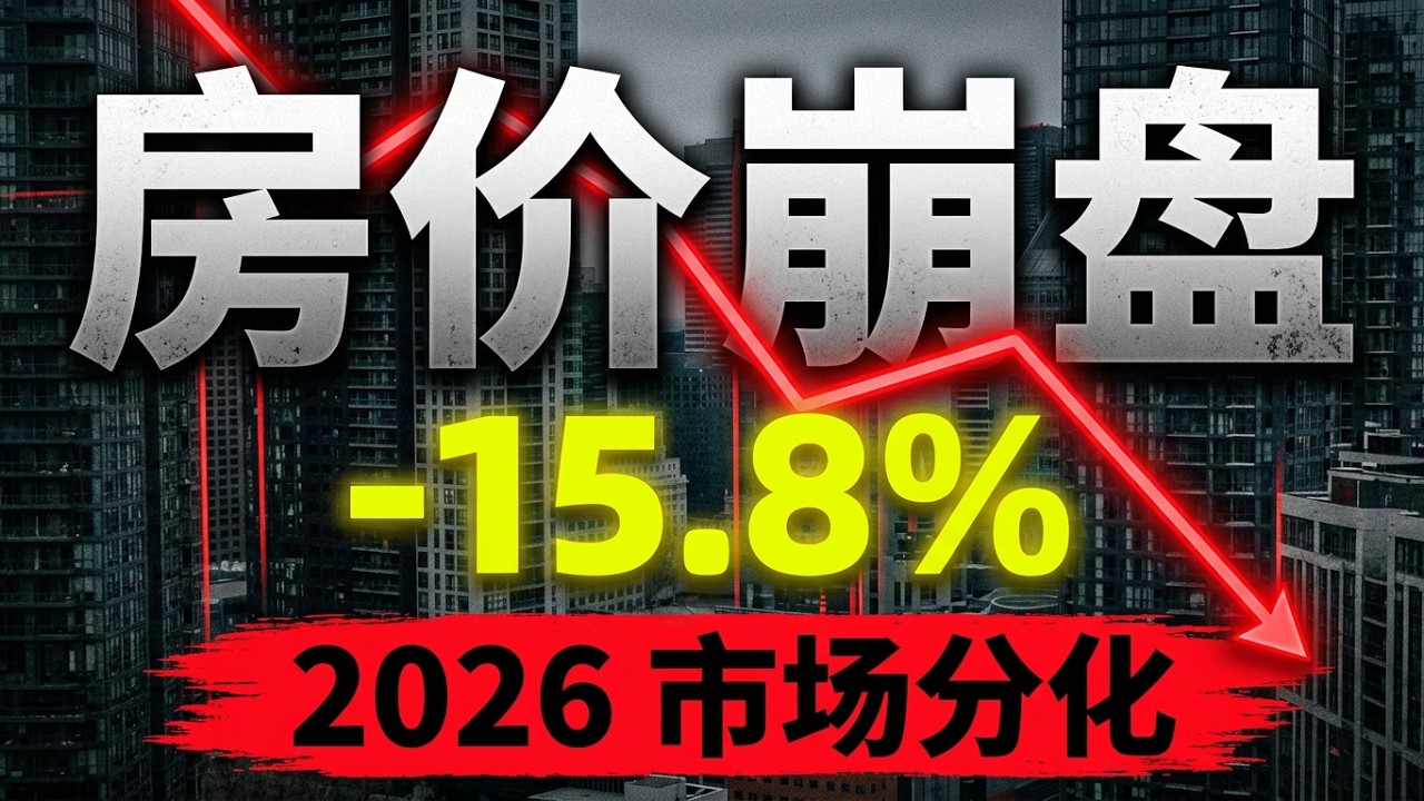 【加拿大房产聚焦】人口加速向低房价城市流动，房价暴跌和大幅降息都挡不住高房价市场继续崩盘！2026市场分化更极端！ - YouTube