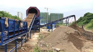 Large-scale garbage recycling equipment