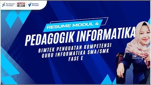 Resume Modul 4 Bimtek Informatika