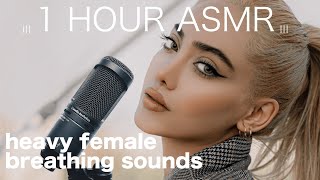 Heavy Female Breathing ASMR sounds II 1 Hour ASMR II