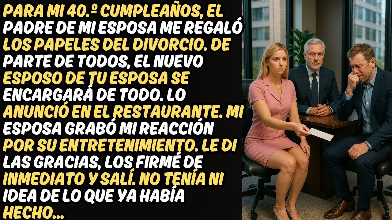 La traición de mi esposa y su padre me costó todo, pero mi venganza llegó en su fiesta de cumpleaños