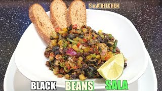 PESTO BLACK BEANS SALAD IN MEDITERRANEAN FLAVOR