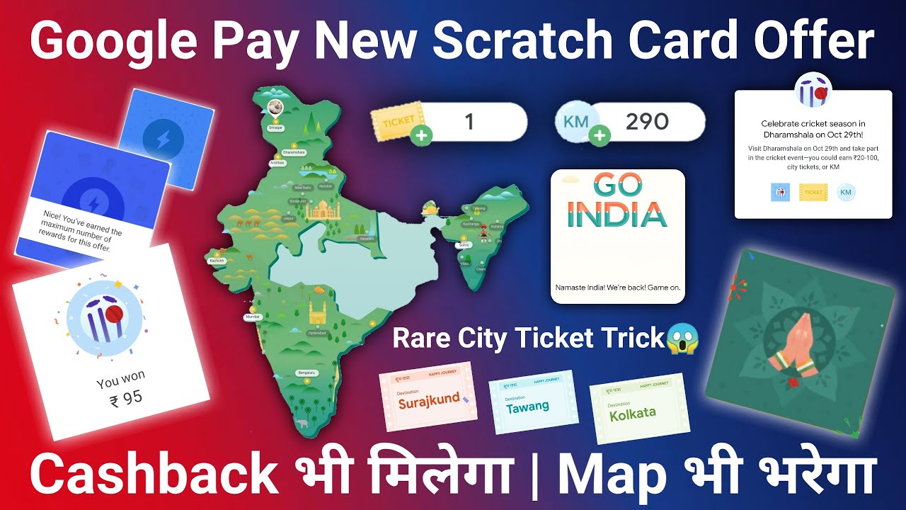 Complete Google Pay Go India Offer | Google Pay GoIndia Trick | Google Pay New Scratch Card Offer🔥