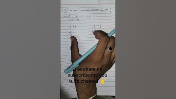 How to find rational numbers between two rational numbers #rationalnumbers #shorts #shortvideo #cet