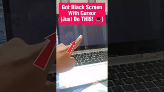 Laptop Black Screen with Cursor? Here’s the Quick Fix (Works 100%) 💻⚡