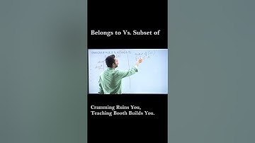 Concept of belongs to and subset of | Chapter 1 Sets | Class 11 Maths | CA Devinder Singh