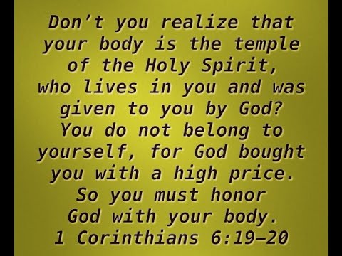 Bible Verse Of The Day May 21 2017 1 Corinthians 619 20