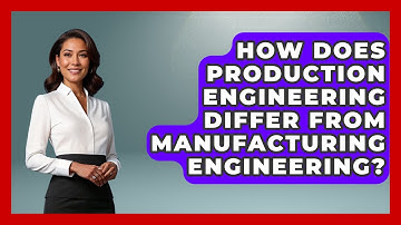 How Does Production Engineering Differ From Manufacturing Engineering?