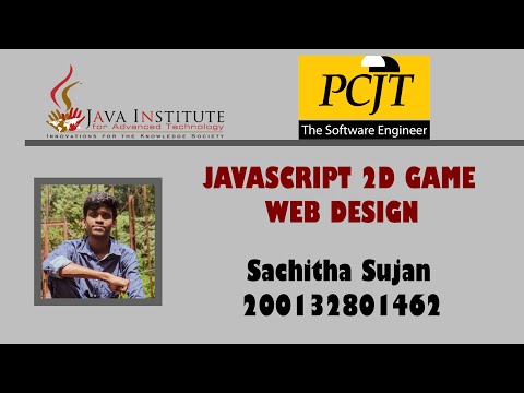 JavaScript 2D Game Development | Java Institute | Sachitha Sujan