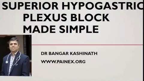Superior hypogastric plexus block under fluroscopy / c arm guidance by Dr Bangar Kashinath - Painex