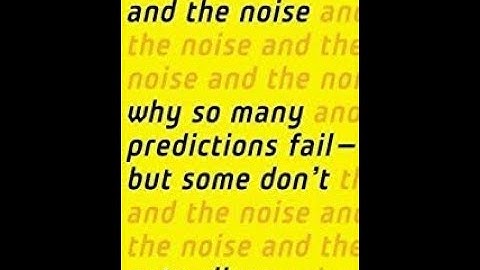VideoBookReview: The Signal and The Noise by Nate Silver