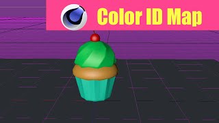 How to bake / export a color ID map in cinema4d tutorial