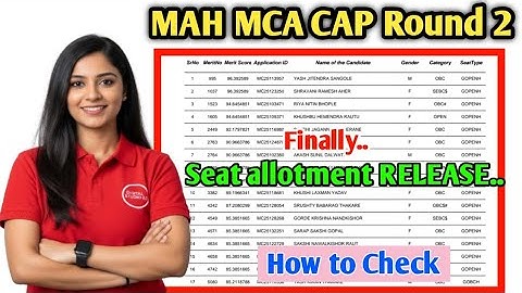 mah mca cap round 2 allotment out🙂 cap round 2 allotment🎯 mah mca cap round 2 allotment kaise dekhen