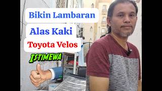 Bikin Lambaran Alas Kaki Toyota Velos.#kreatif#lambaran#alaskaki
