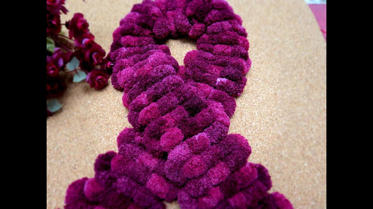 DIY - CACHECOL  POM POM