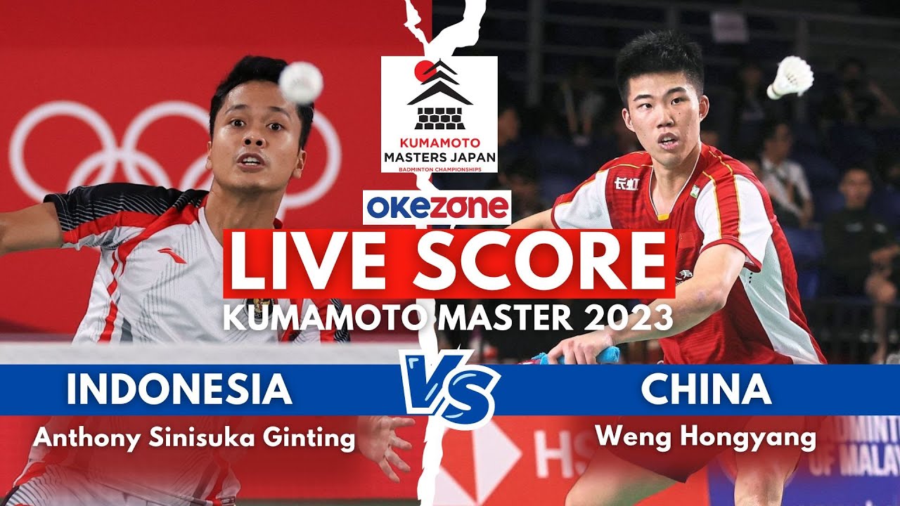 Live Score Kumamoto Masters 2023 Anthony Sinisuka Ginting Vs Weng
