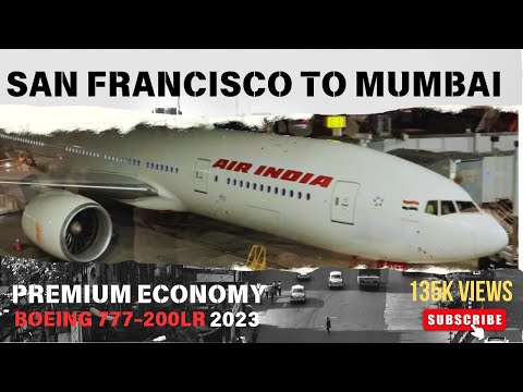 Air India San Francisco to Mumbai SFO - BOM Premium Economy Review New Aircraft 2023 by CalifornianMarathi