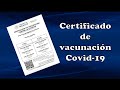 Certificado de vacunación rápido Covid-19