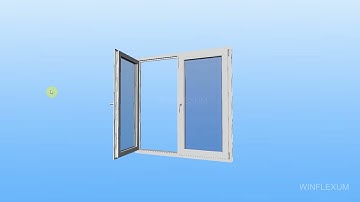 Winflexum window quoting software - 3D Window View, Animation