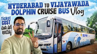 Ticket Cost చూసి Shock అయ్యా || Apsrtc Dolphin Cruise Bus Vlog | Hyderabad To Vijayawada Bus Journey