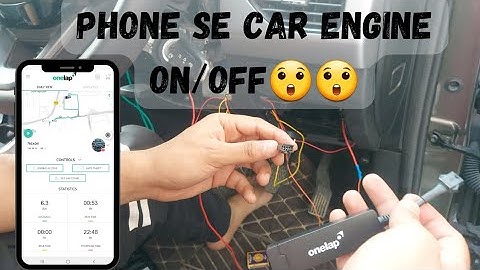 Phone Se Hi Car Ka Engine ON/OFF😲 @OnelapDotIN  Micro plus GPS Tracking Device Installation + Act...