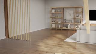 Rotating Room Divider By Highlander Home