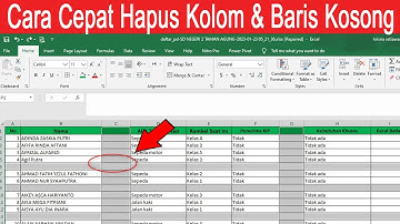 cara cepat dan mudah hapus kolom dan baris kosong di excel