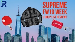 Supreme FW19 Week 3 Drop List Review!