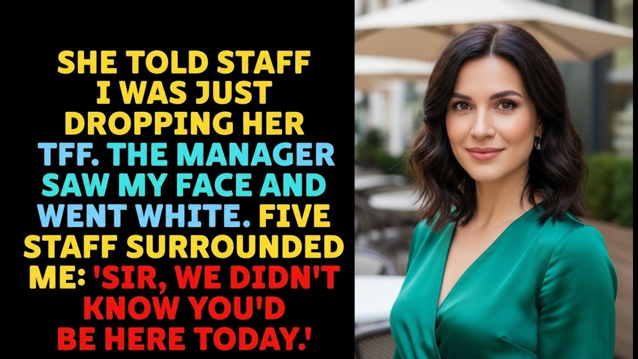 She Told Staff I Was Just Dropping Her Off. The Manager Saw My Face and Went White