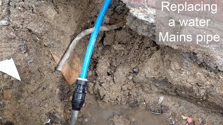 Replacing lead water mains