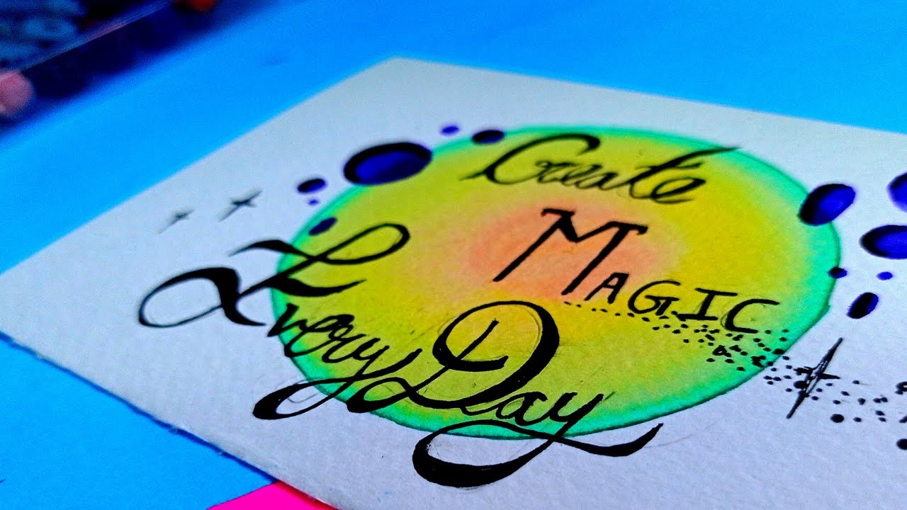 Quotes calligraphy with doms brush pen YouTube