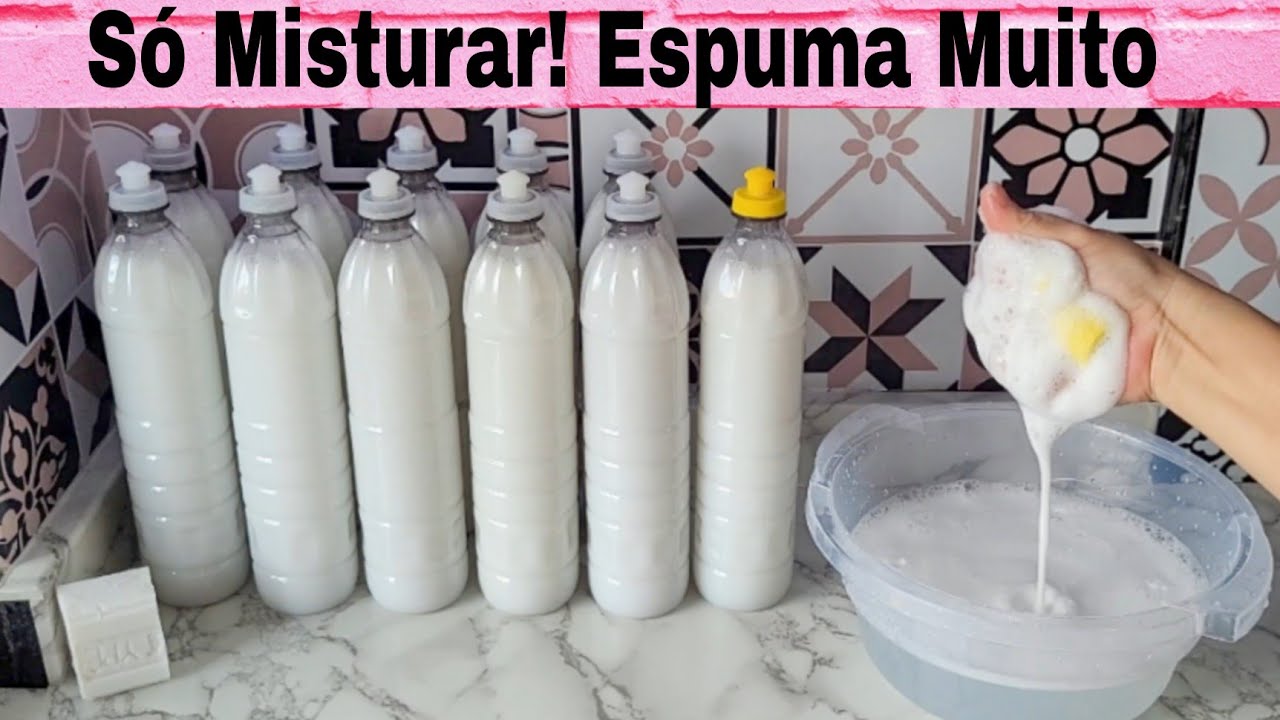 Depois Que Descobrir Essa receita de detergente Parei de Gastar Dinheiro! Agora Economizo Muito