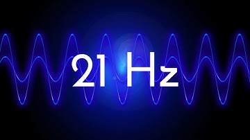 21 Hz clean sine wave BASS TEST TONE frequency