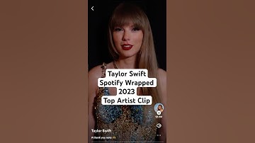 Taylor Swift Spotify Wrapped 2023 Top Artist Thank You Message #TheErasTour #TaylorsVersion #1989