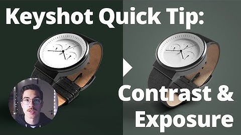 Keyshot Quick Tip: Contrast & Exposure with Image Styles
