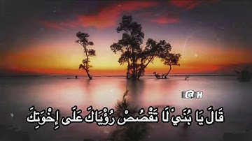 قَالَ يَا بُنَيَّ لَا تَقْصُصْ رُؤْيَاكَ عَلَى إِخْوَتِكَ||من سورة يوسف||اسلام صبحي||خواطر دينيه #2