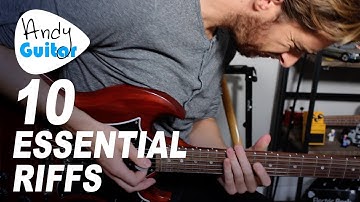 10 ESSENTIAL Minor Pentatonic RIFFS // Position 1 and BEYOND...