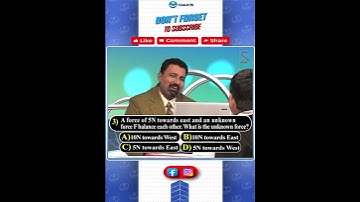 Force and Motion || IIT&JEE Questions NO 02 || IX Class