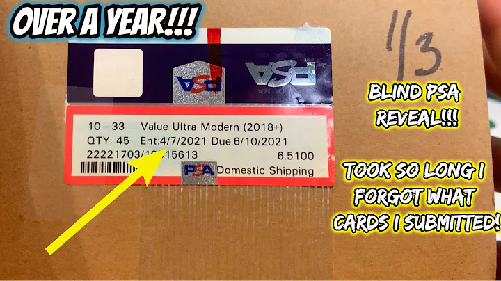1 YEAR LATER! | PSA Card Reveal! | BLIND PSA GRADE REVEAL!  I FORGOT WHAT CARDS I SUBMITTED!