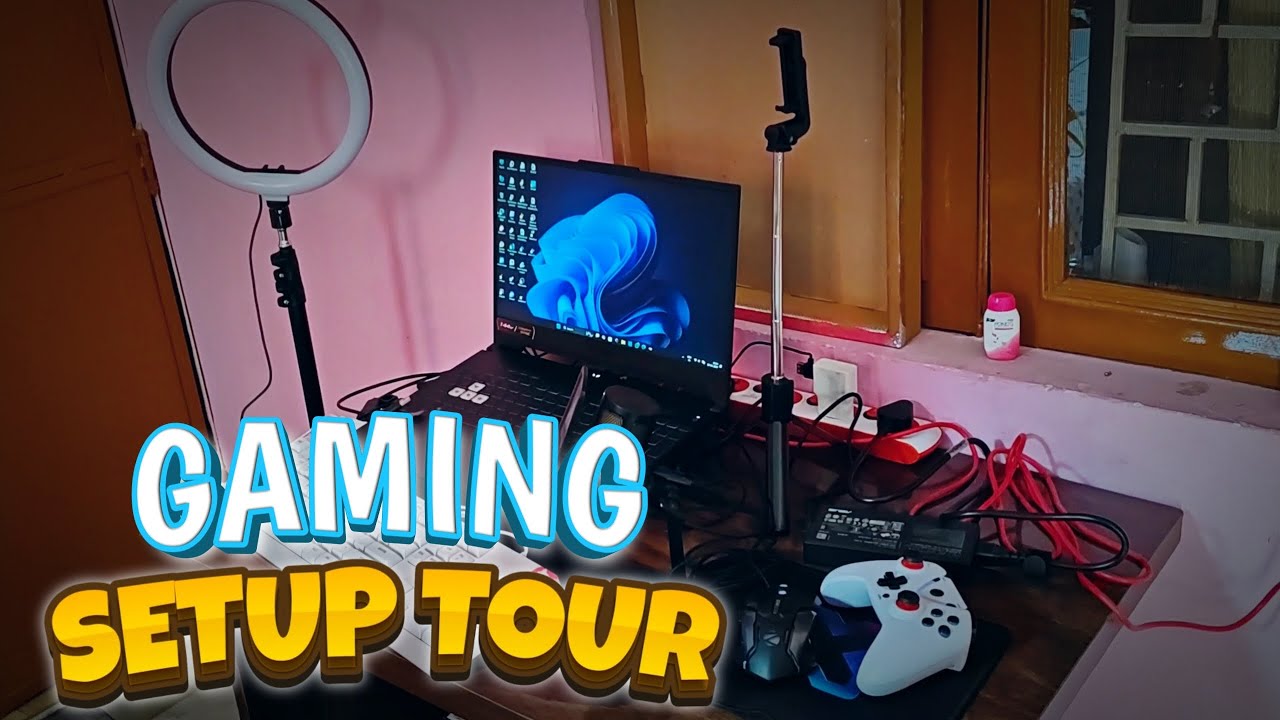 MY FIRST GAMING SETUP TOUR - YouTube