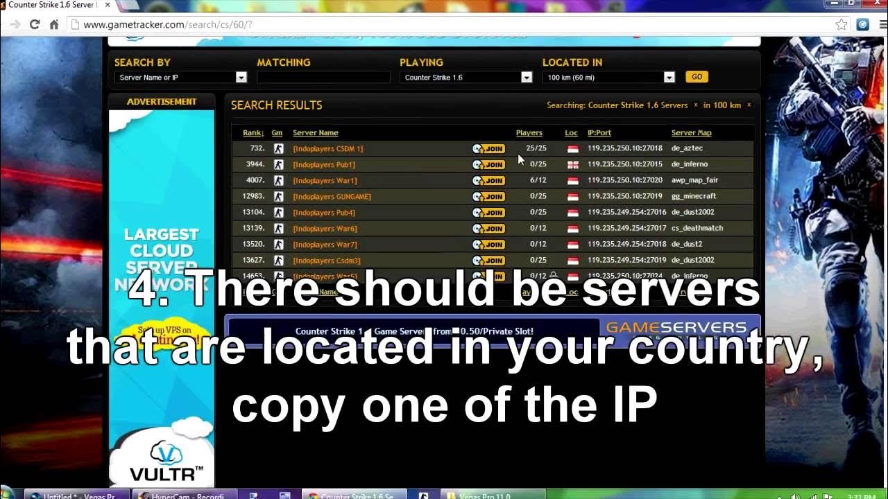 Counter strike 1 6 how to play on servers with gametracker hd youtube