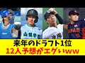 【豊作】2026年ドラフト1位、とんでもないことになる