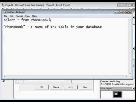 visual basic 6 0 how to search data from database
