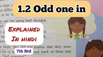 7th Std - English - Chapter 1.2 Odd one in explained in hindi - Maharashtra board - Class 7th