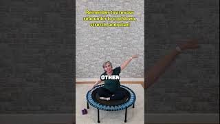 Remember to use your rebounder to cool down, stretch, and relax! #EveryBounceCounts