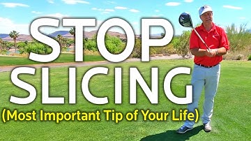 STOP SLICING THE GOLF BALL (Important)
