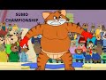 Cat & Keet | Cat Vs The Sumo Wrestler Championship Fun Episode ! | Funny Cartoon Videos |Chotoonz TV